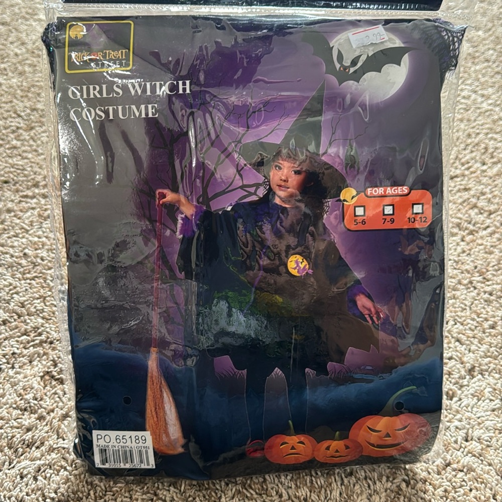 Girls witch costume